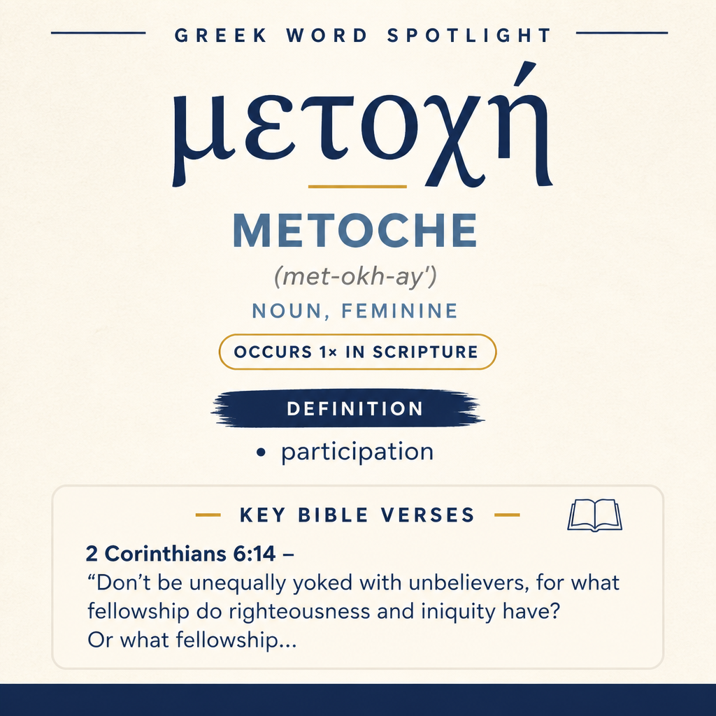 Exploring the Meaning of Metoche in Greek statistics