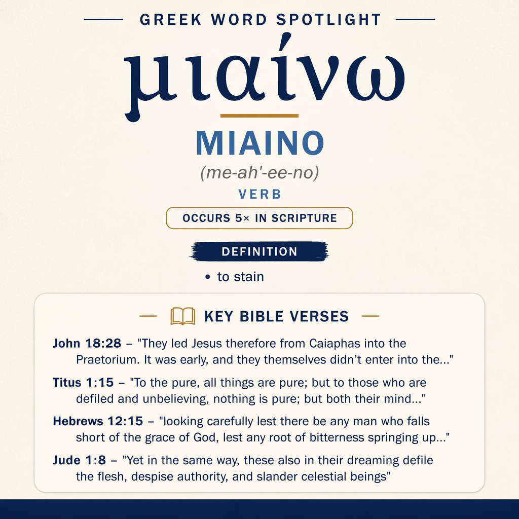 Exploring the Meaning of Miaino in Greek statistics