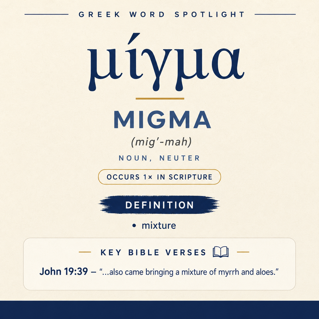 Exploring the Meaning of Migma in Greek statistics