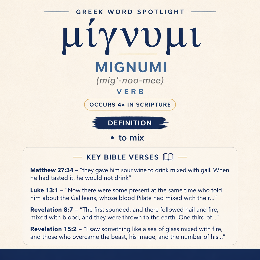 Exploring the Meaning of Mignumi in Greek statistics