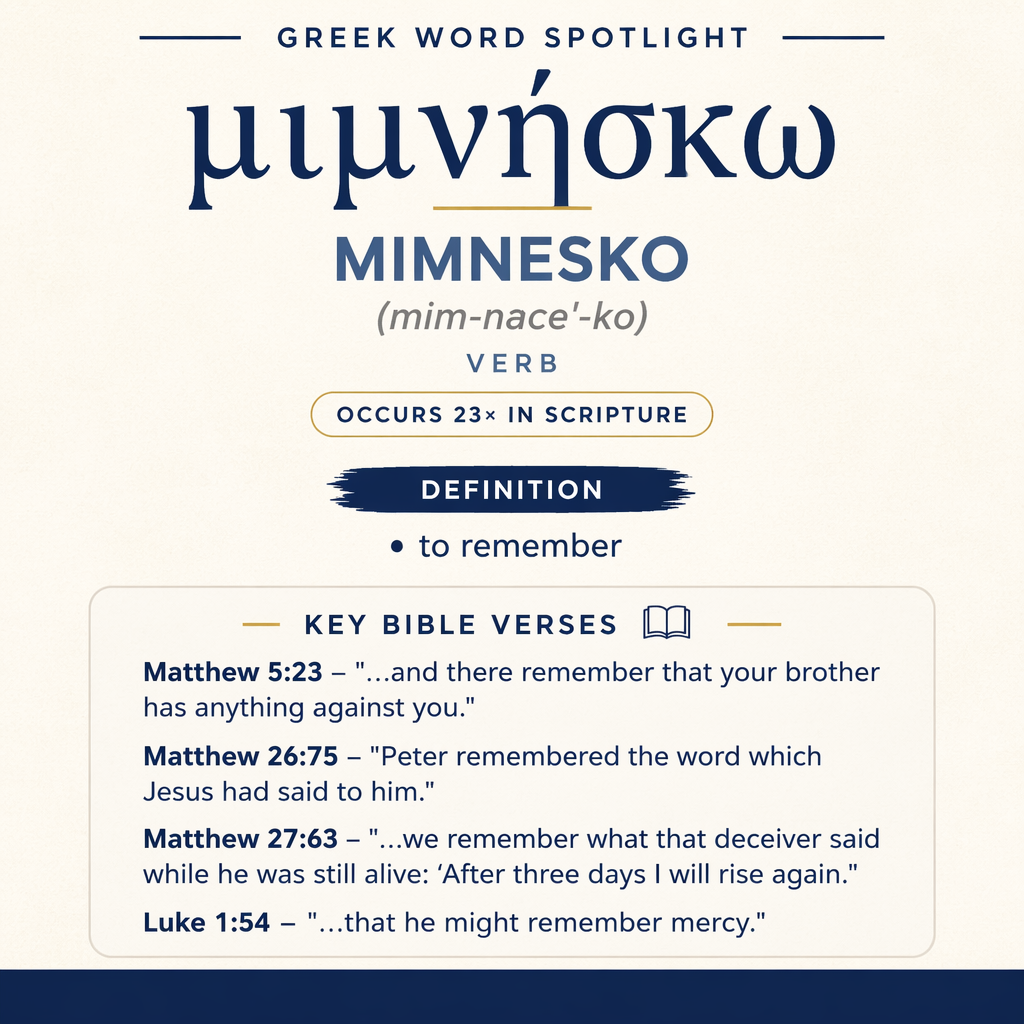 Exploring the Meaning of Mimnesko in Greek statistics