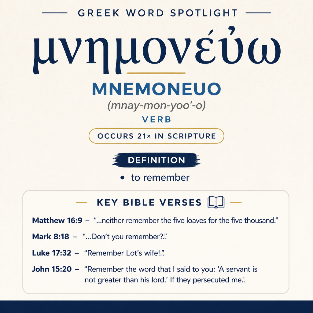 Exploring the Meaning of Mnemoneuo in Greek statistics