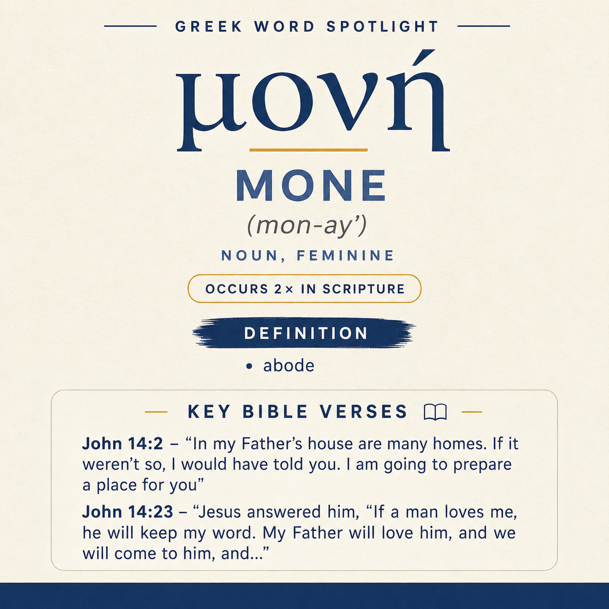 Exploring the Meaning of Mone in Greek statistics