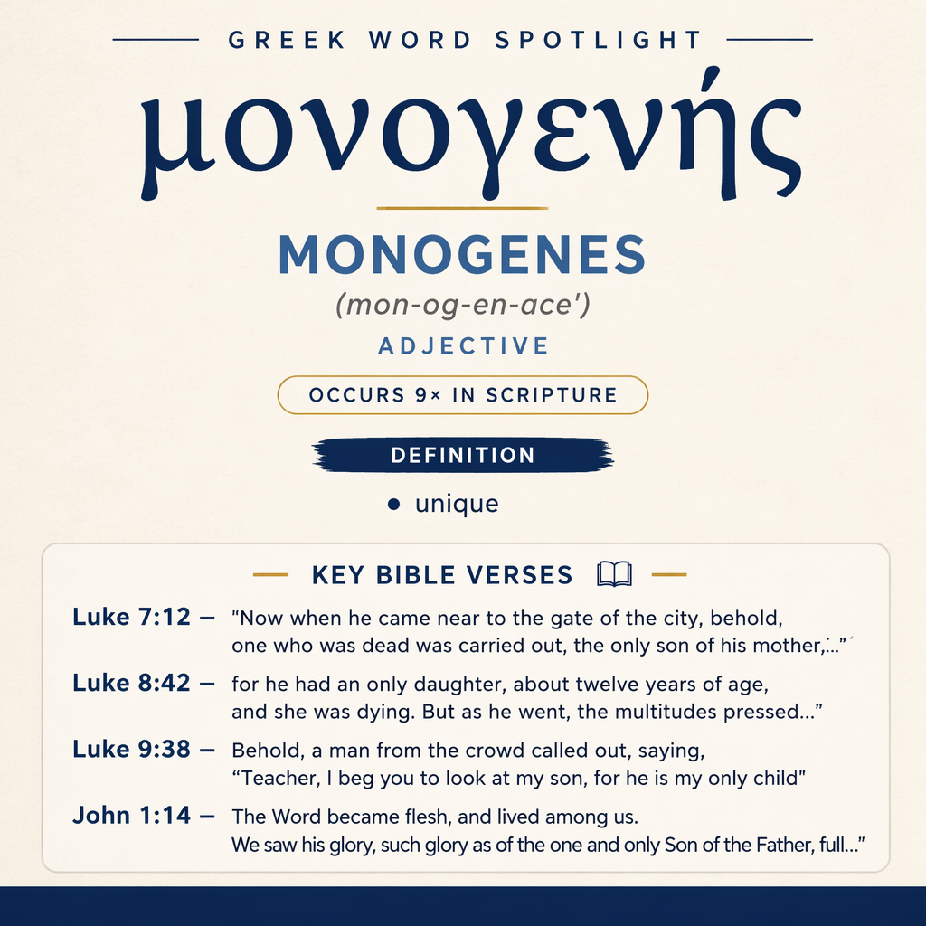 Exploring the Meaning of Monogenes in Greek statistics