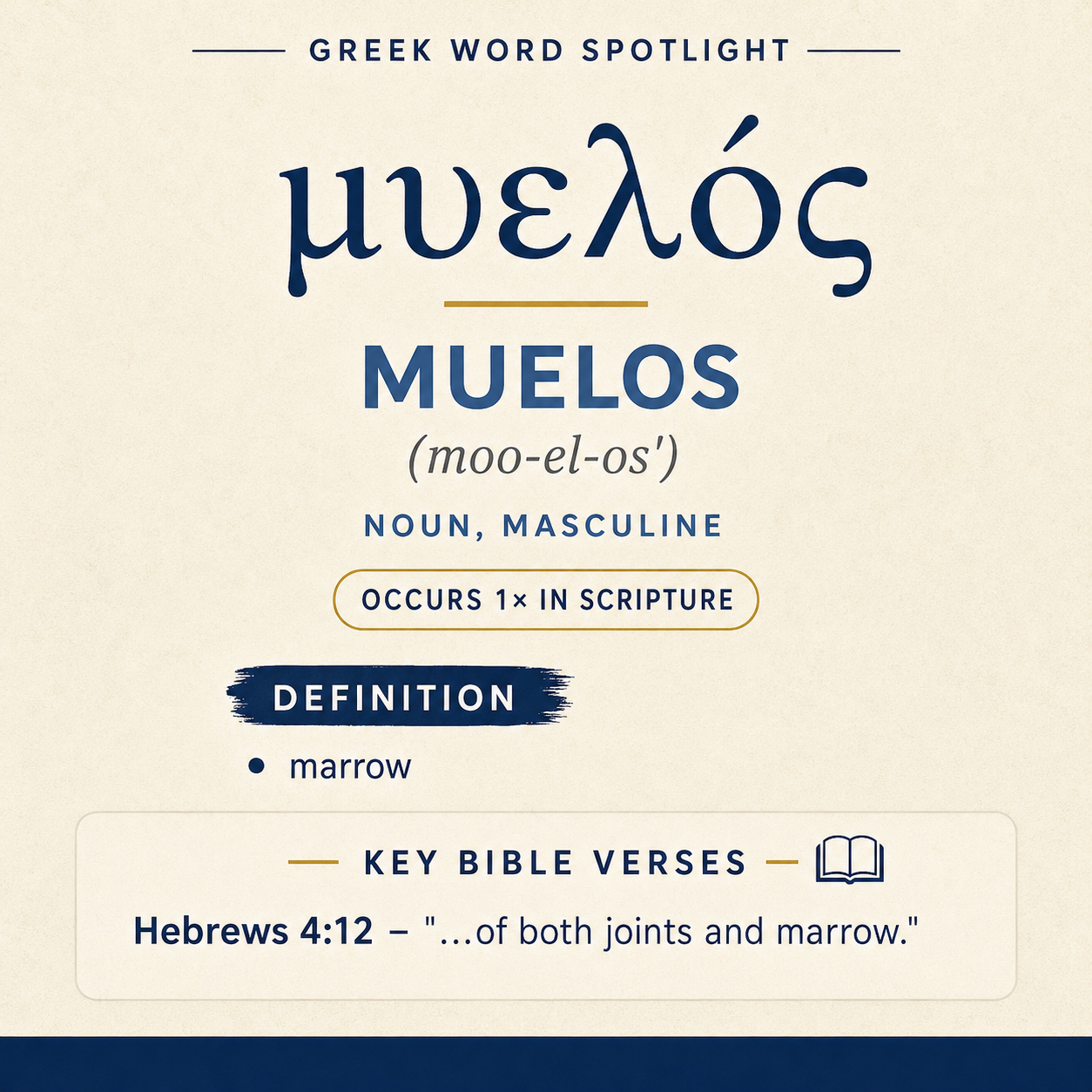 Exploring the Meaning of Muelos in Greek statistics