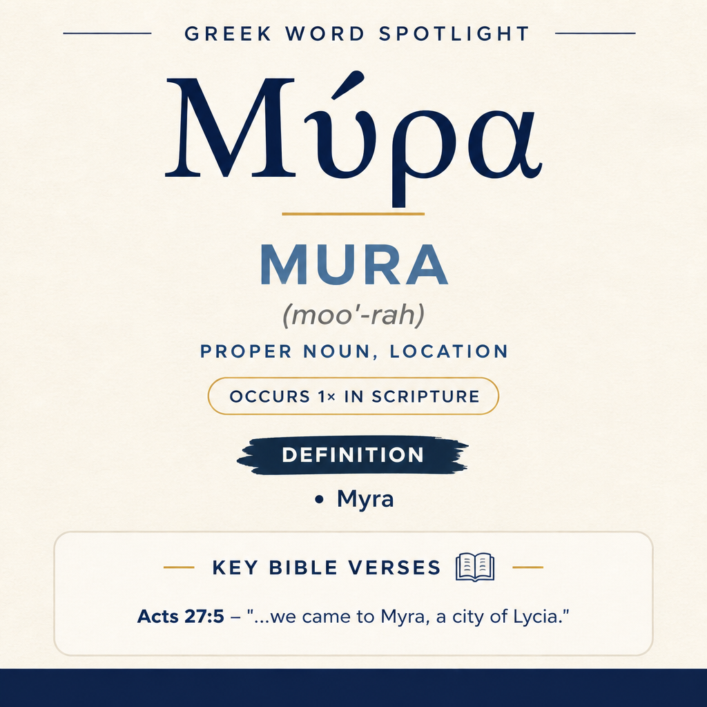 Exploring the Meaning of Mura in Greek statistics