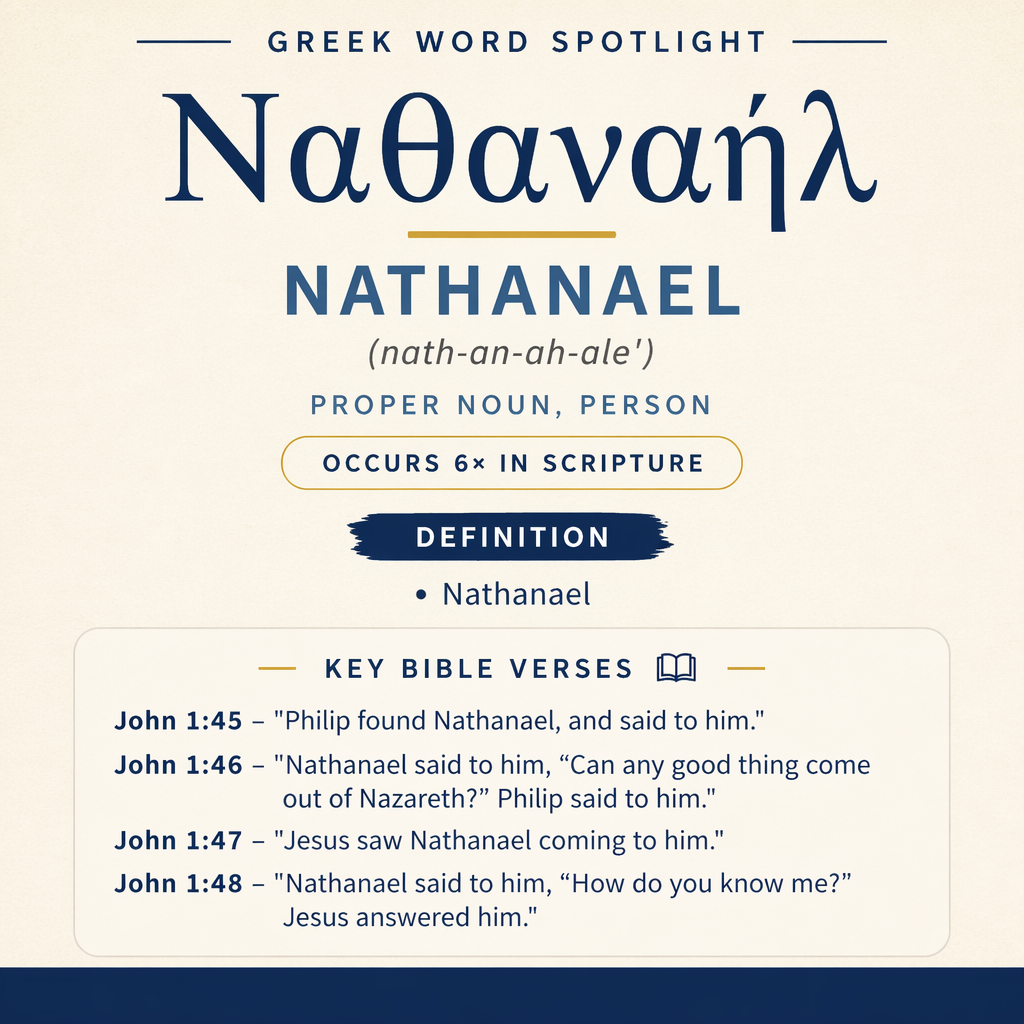Exploring the Meaning of Nathanael in Greek statistics