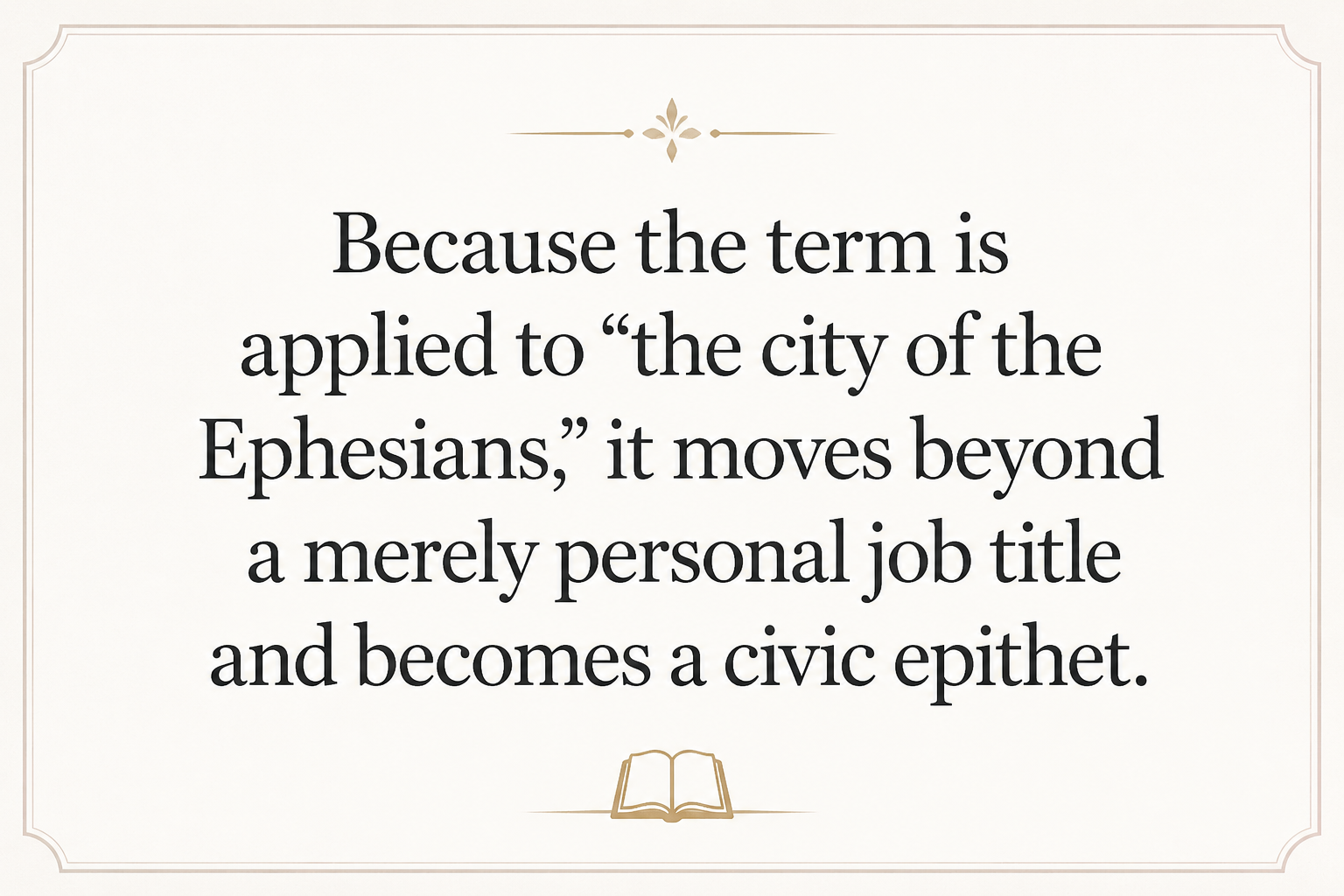 Key insight about Exploring the Meaning of Neokoros in Greek