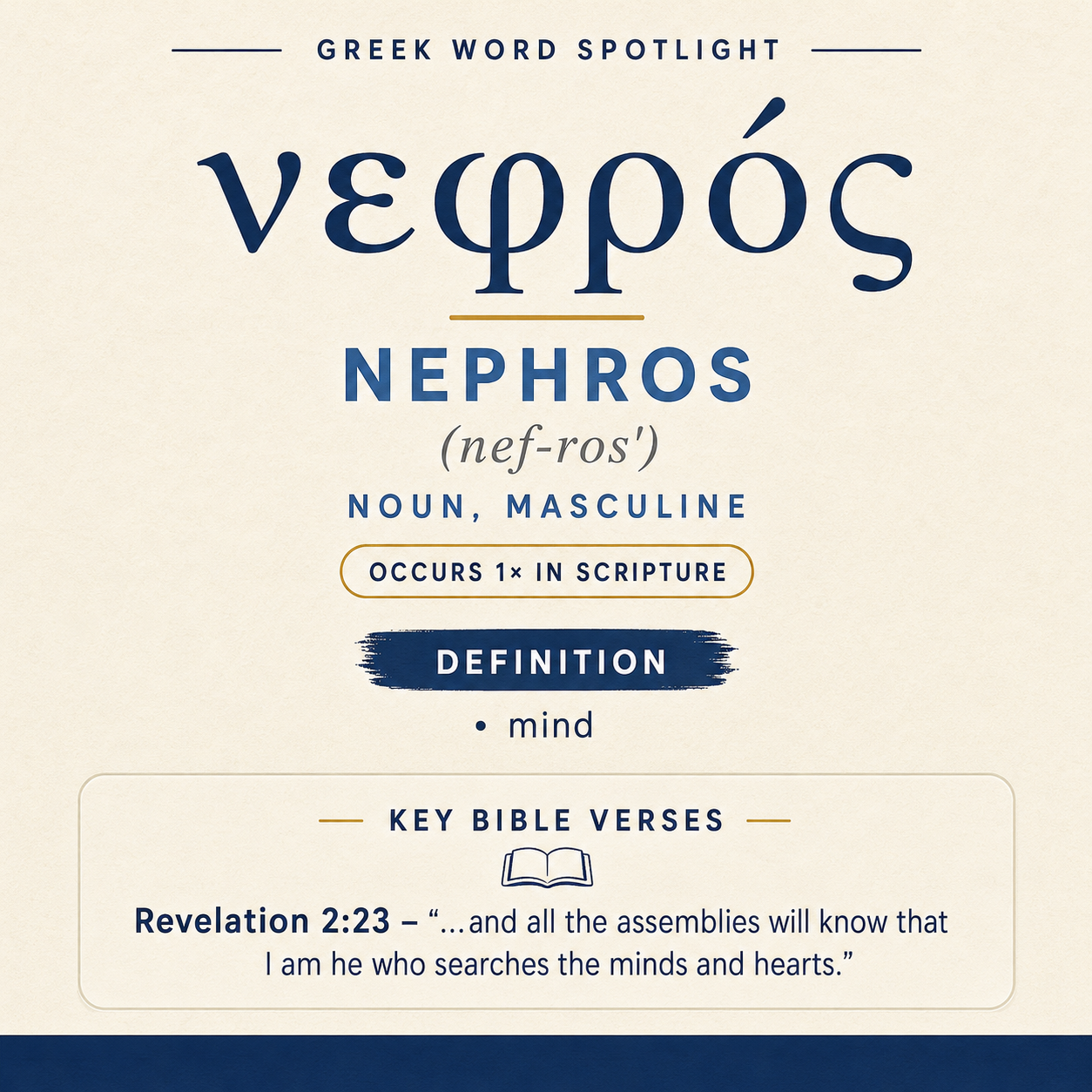 Exploring the Meaning of Nephros in Greek statistics