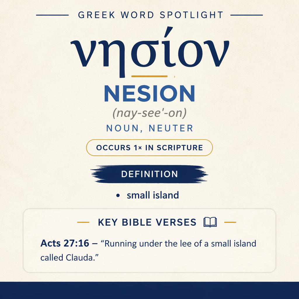 Exploring the Meaning of Nesion in Greek statistics
