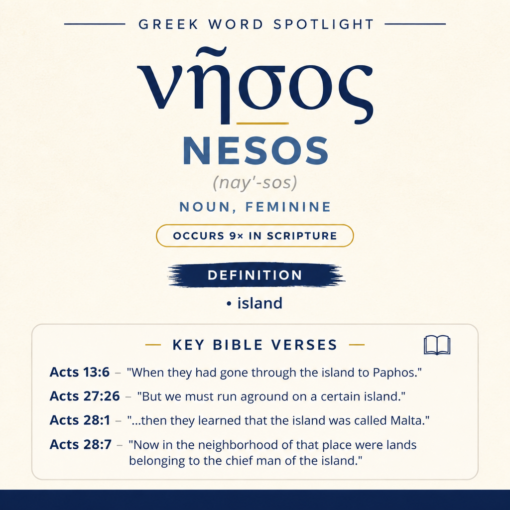 Exploring the Meaning of Nesos in Greek statistics