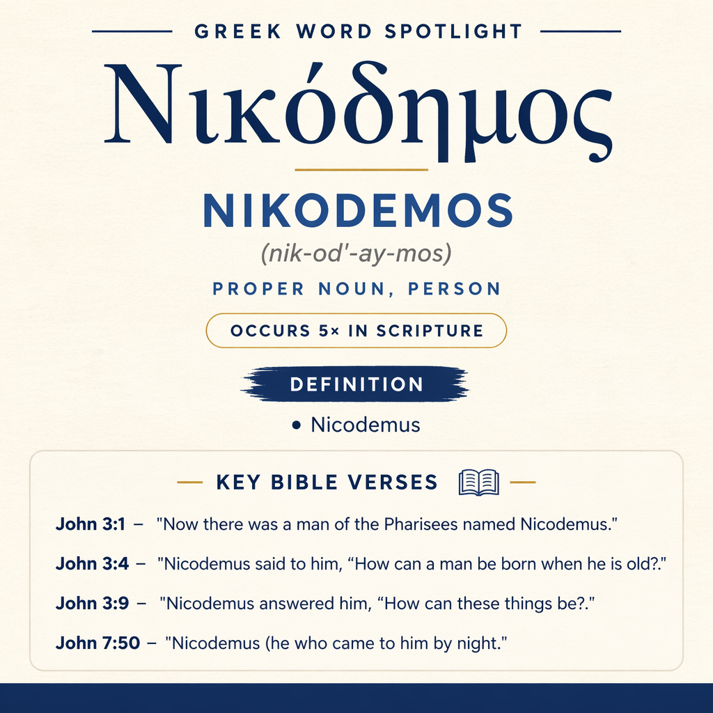 Exploring the Meaning of Nikodemos in Greek statistics