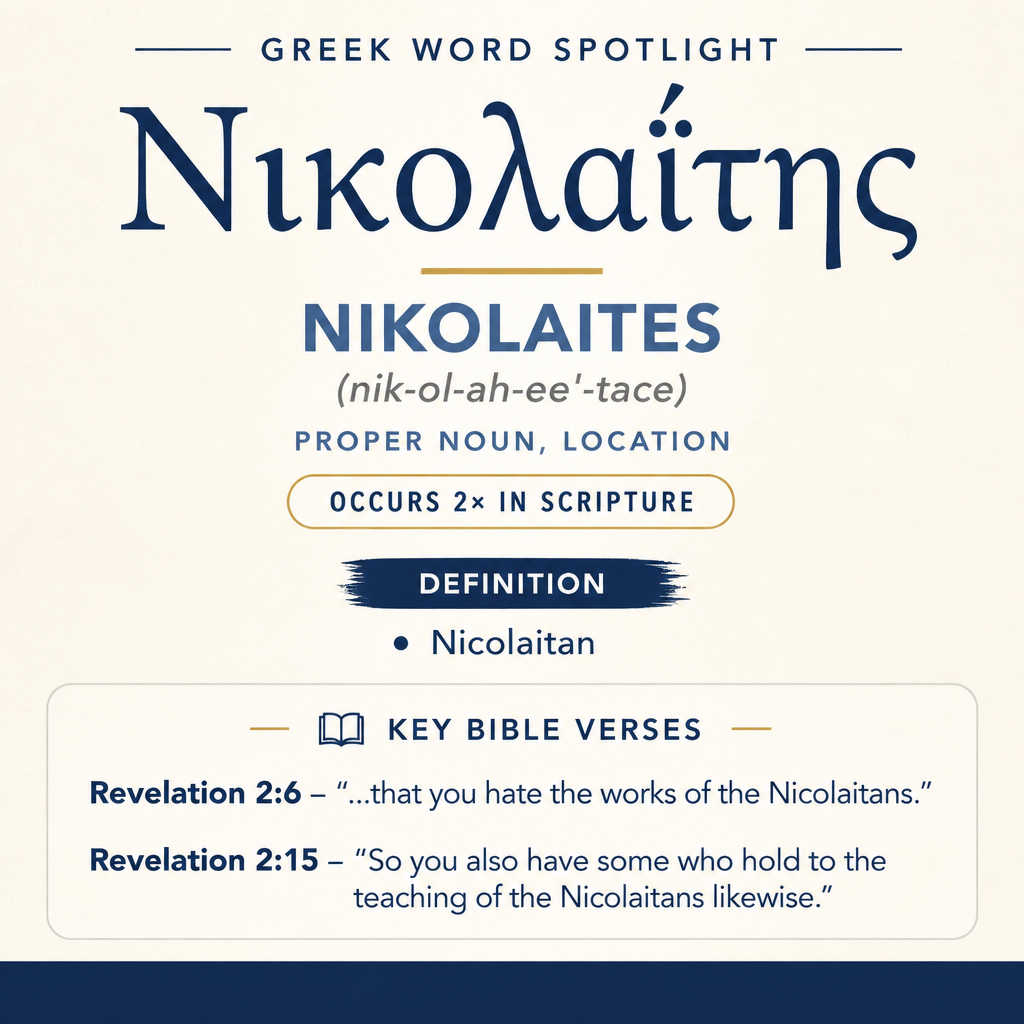 Exploring the Meaning of Nikolaites in Greek statistics