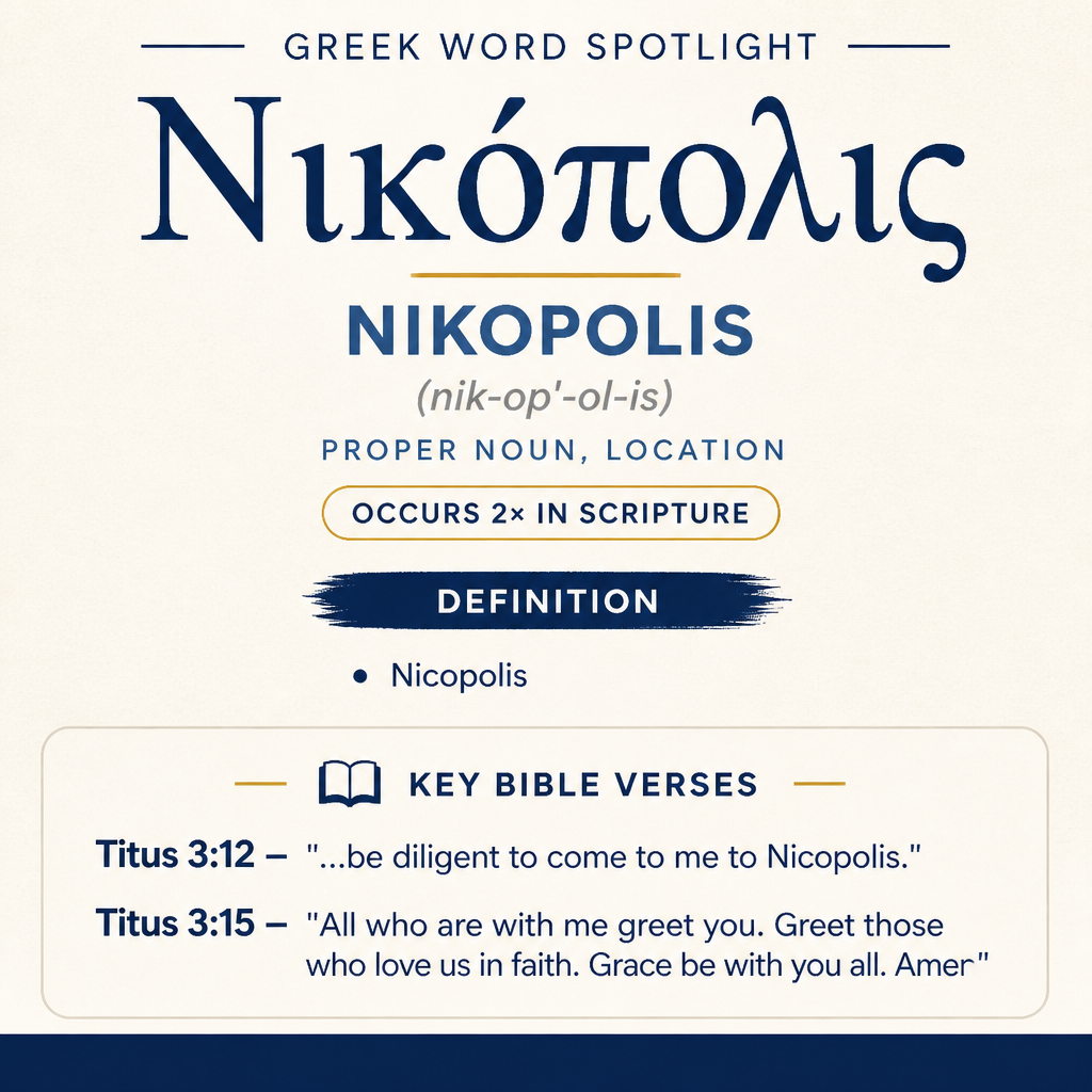 Exploring the Meaning of Nikopolis in Greek statistics