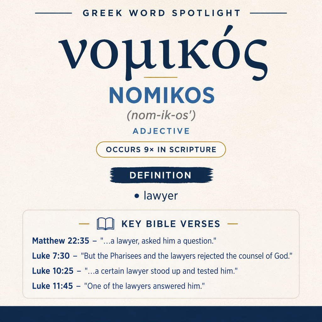 Exploring the Meaning of Nomikos in Greek statistics