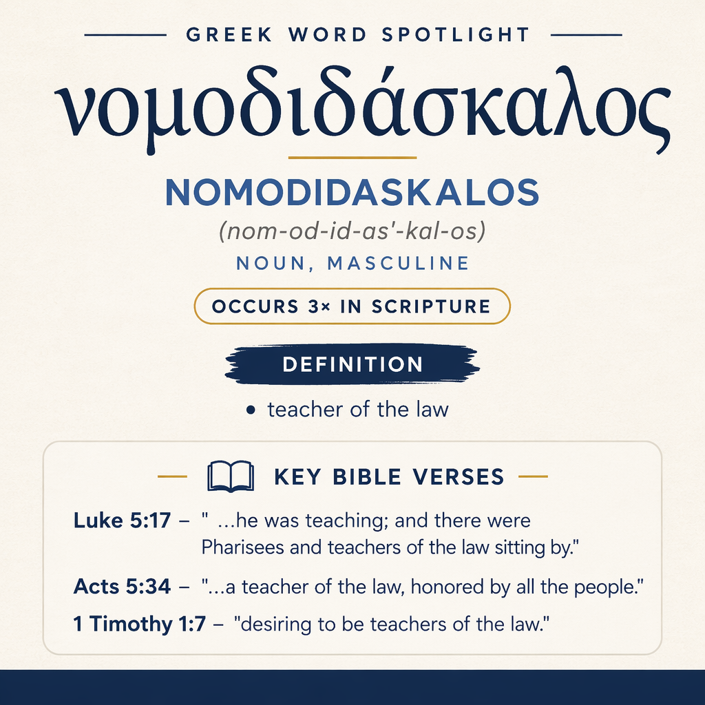 Exploring the Meaning of Nomodidaskalos in Greek statistics
