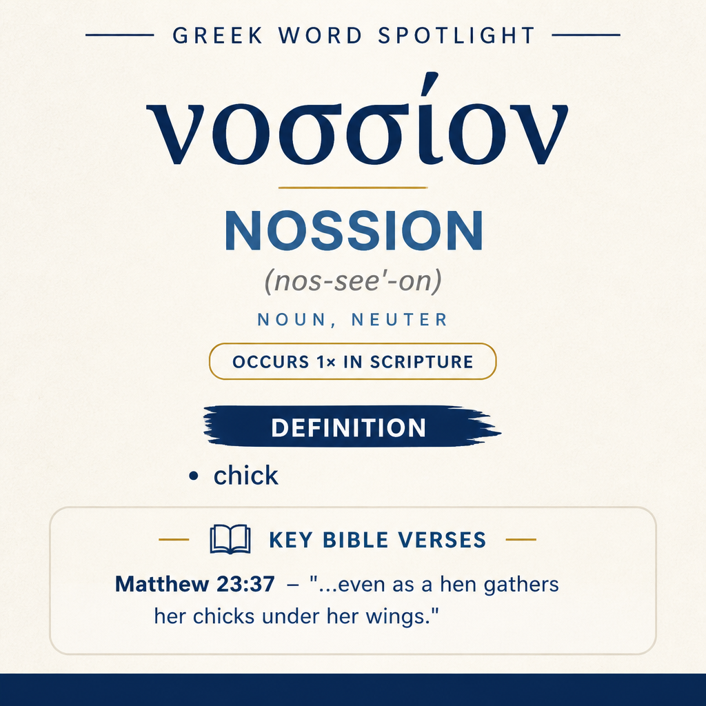 Exploring the Meaning of Nossion in Greek statistics
