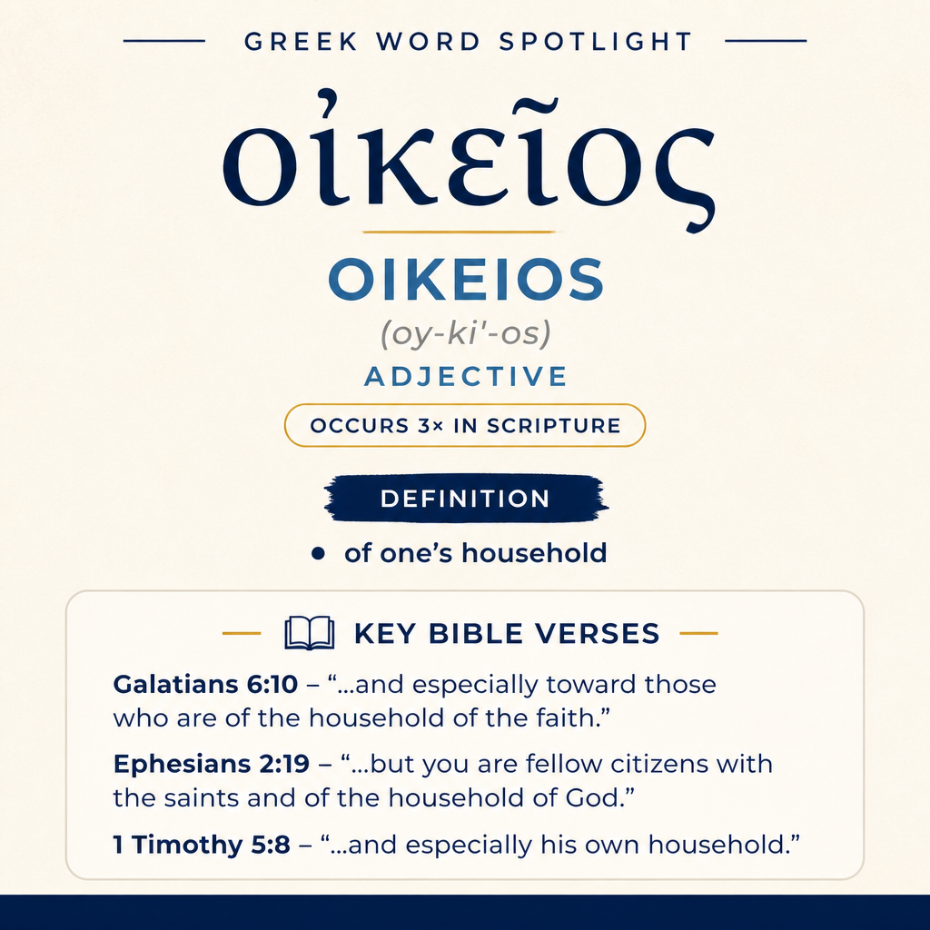 Exploring the Meaning of Oikeios in Greek statistics