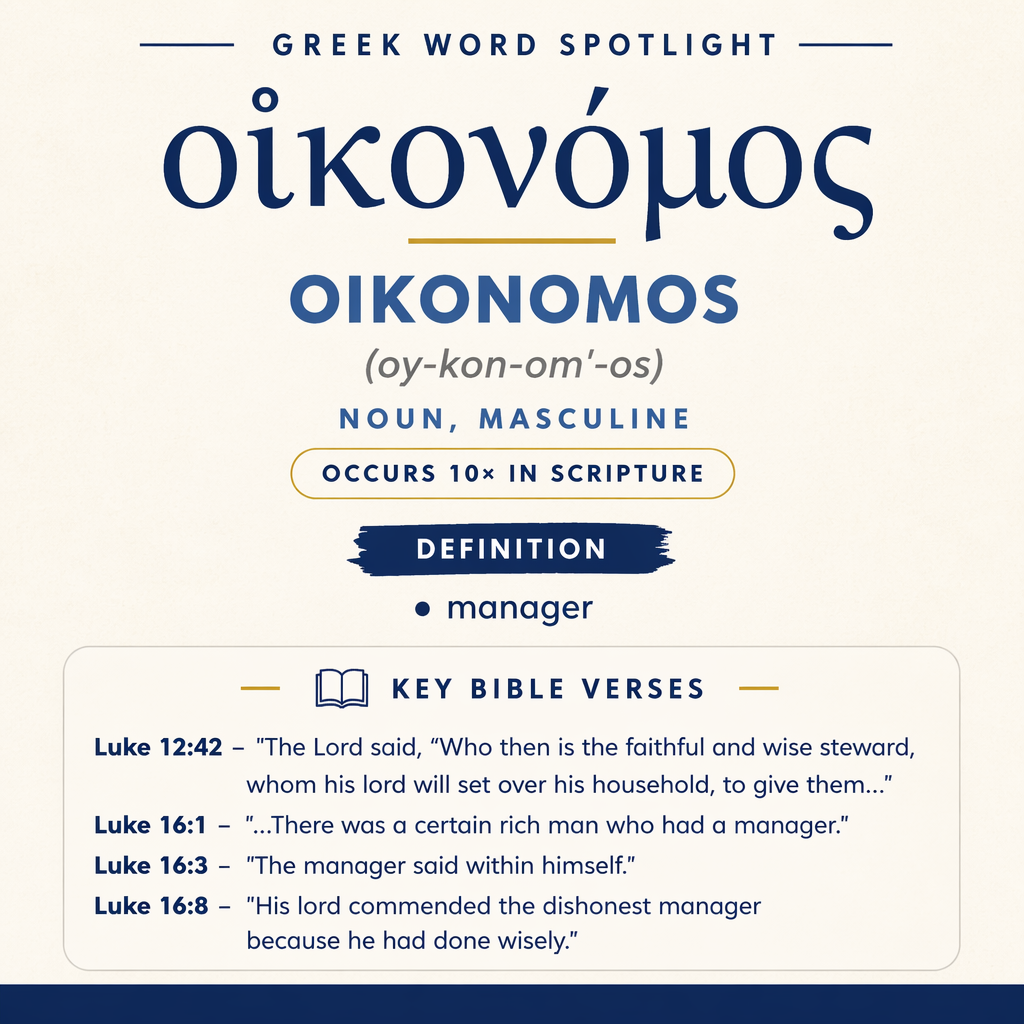 Exploring the Meaning of Oikonomos in Greek statistics