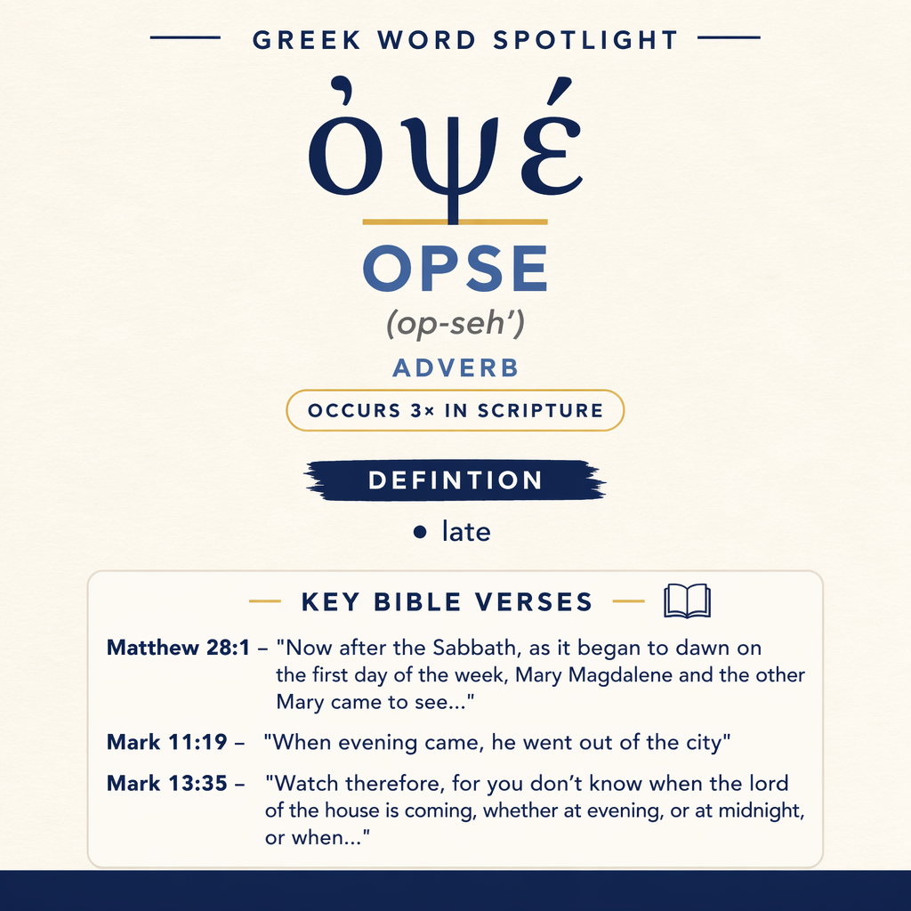 Exploring the Meaning of Opse in Greek statistics