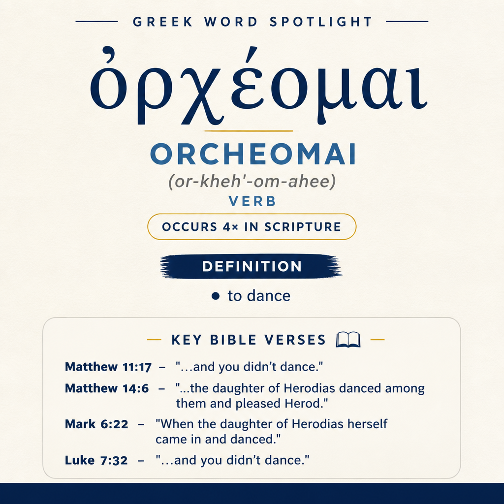 Exploring the Meaning of Orcheomai in Greek statistics