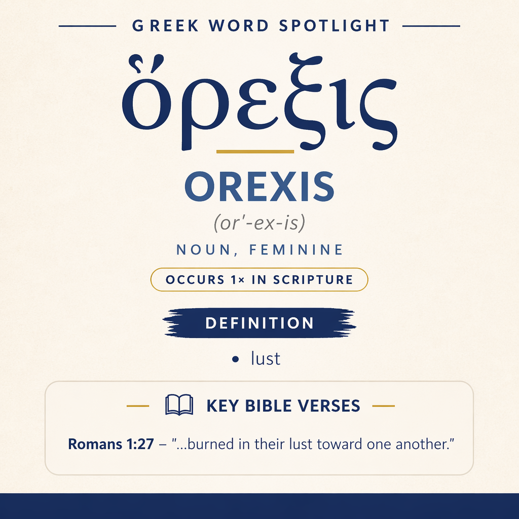 Exploring the Meaning of Orexis in Greek statistics