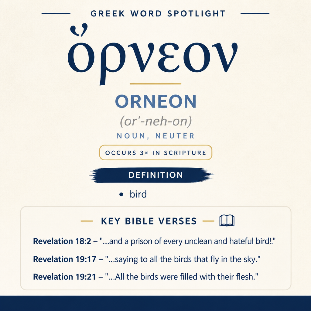 Exploring the Meaning of Orneon in Greek statistics