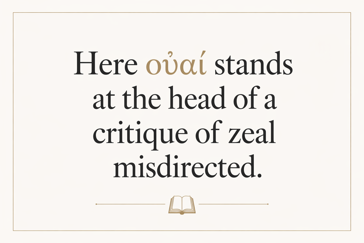 Key insight about Exploring the Meaning of Ouai in Greek