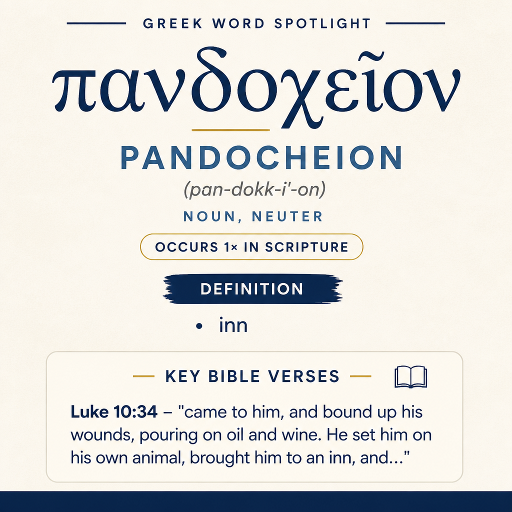 Exploring the Meaning of Pandocheion in Greek statistics
