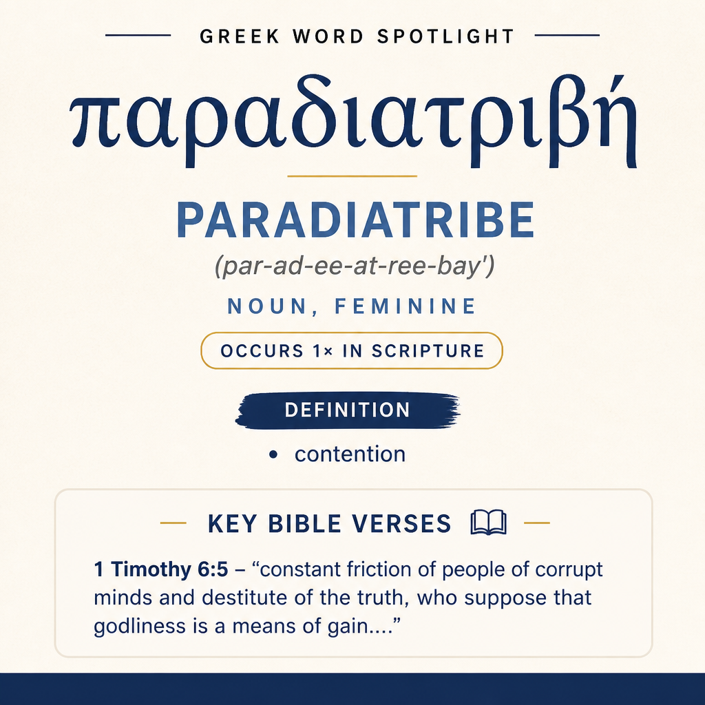 Exploring the Meaning of Paradiatribe in Greek statistics