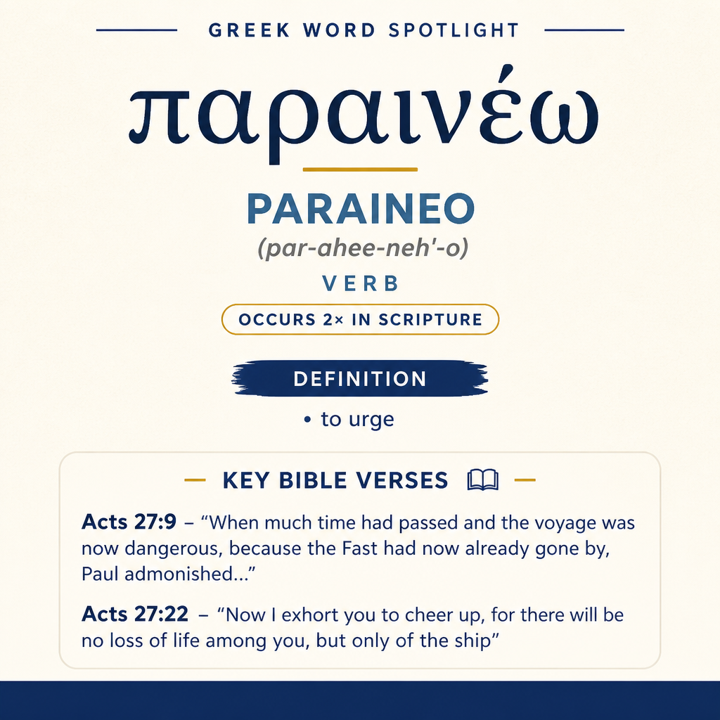 Exploring the Meaning of Paraineo in Greek statistics