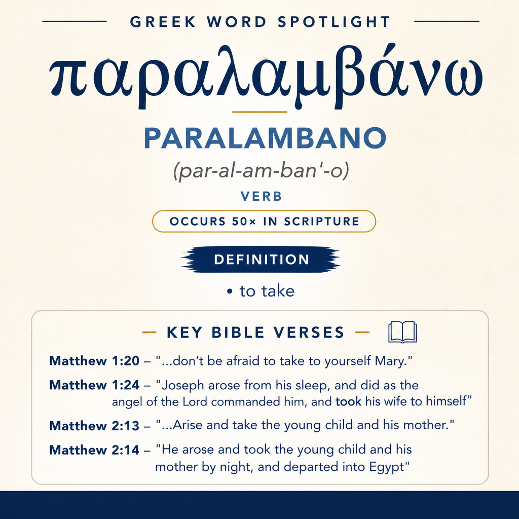 Exploring the Meaning of Paralambano in Greek statistics