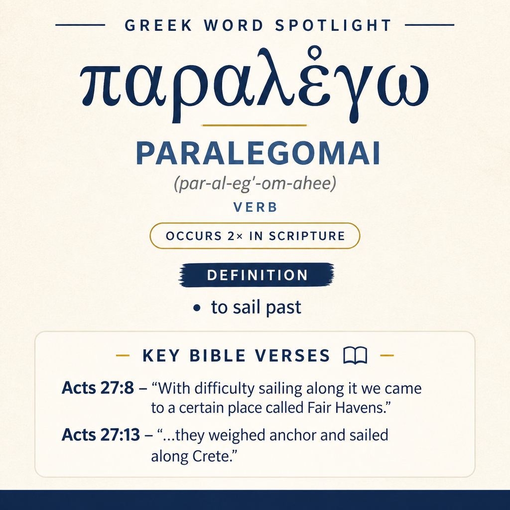 Exploring the Meaning of Paralegomai in Greek statistics