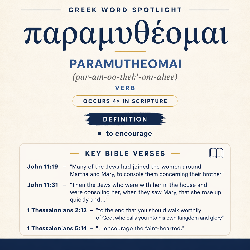 Exploring the Meaning of Paramutheomai in Greek statistics