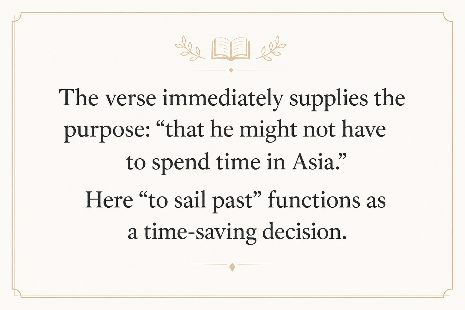 Key insight about Exploring the Meaning of Parapleo in Greek