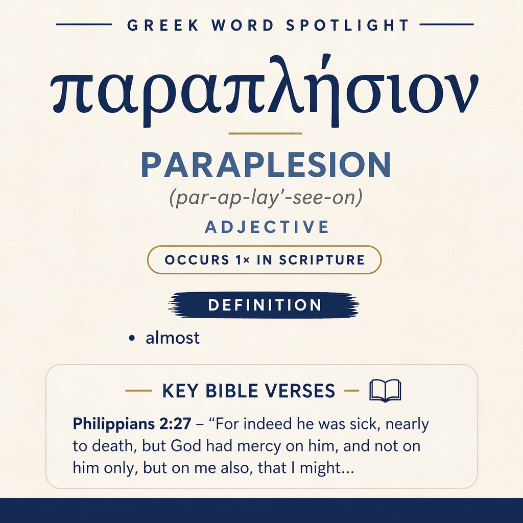 Exploring the Meaning of Paraplesion in Greek statistics