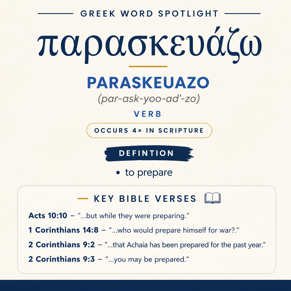 Paraskeuazo