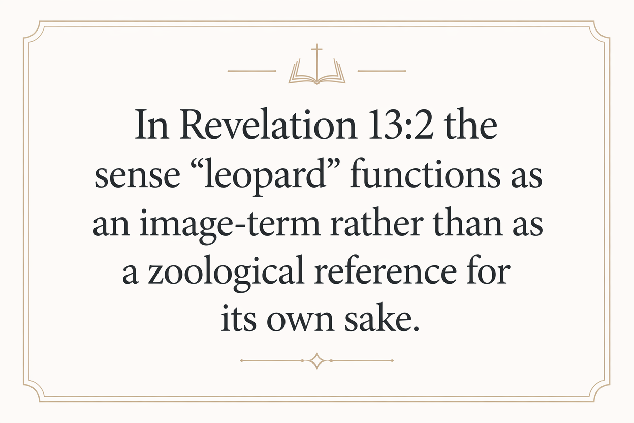 Key insight about Exploring the Meaning of Pardalis in Greek