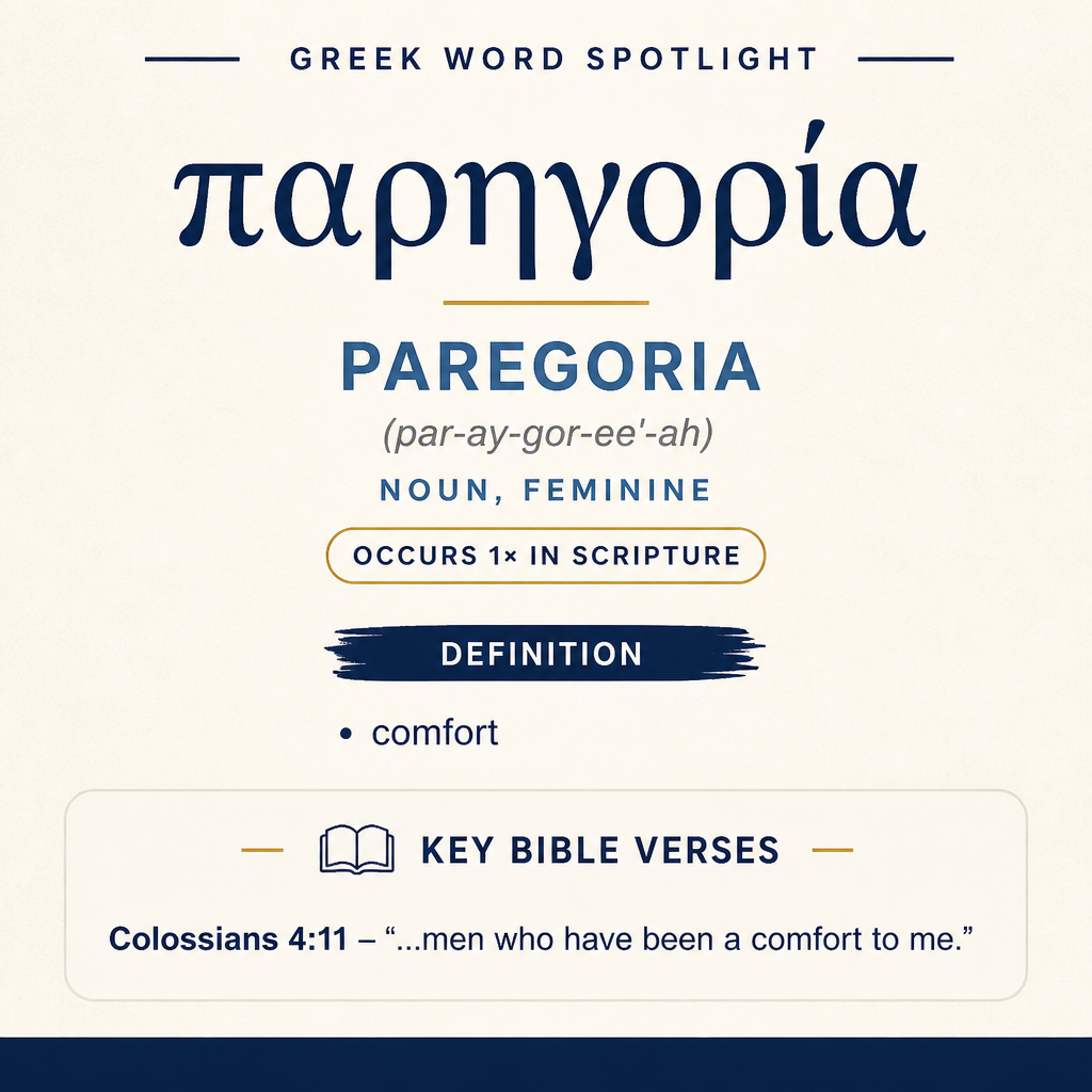 Exploring the Meaning of Paregoria in Greek statistics