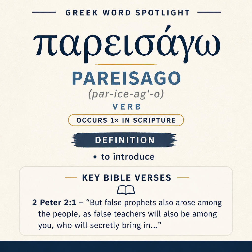 Exploring the Meaning of Pareisago in Greek statistics
