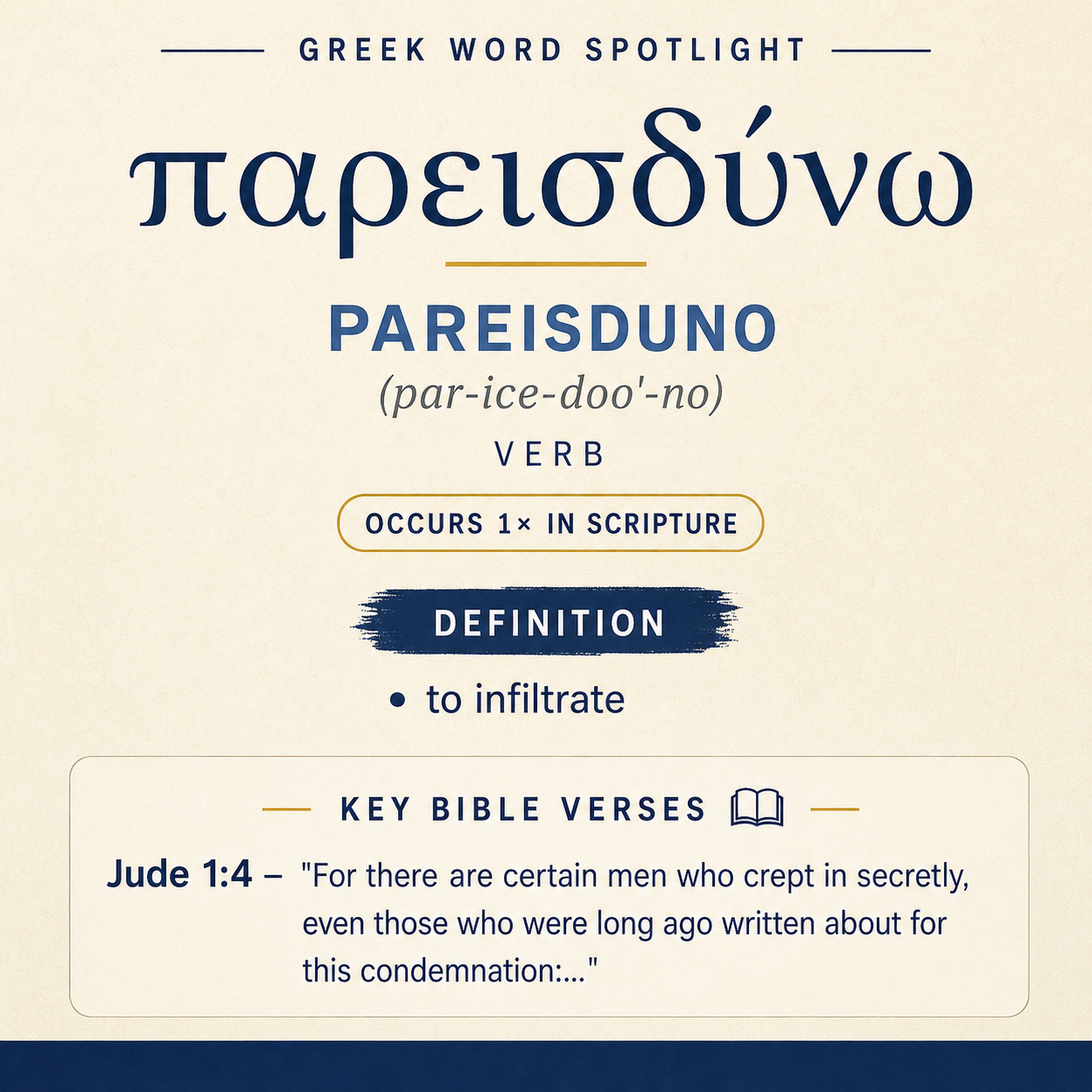 Exploring the Meaning of Pareisduno in Greek statistics