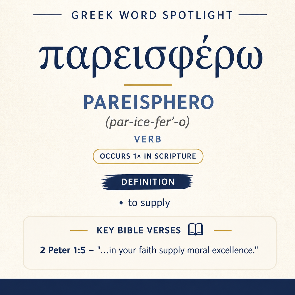 Exploring the Meaning of Pareisphero in Greek statistics