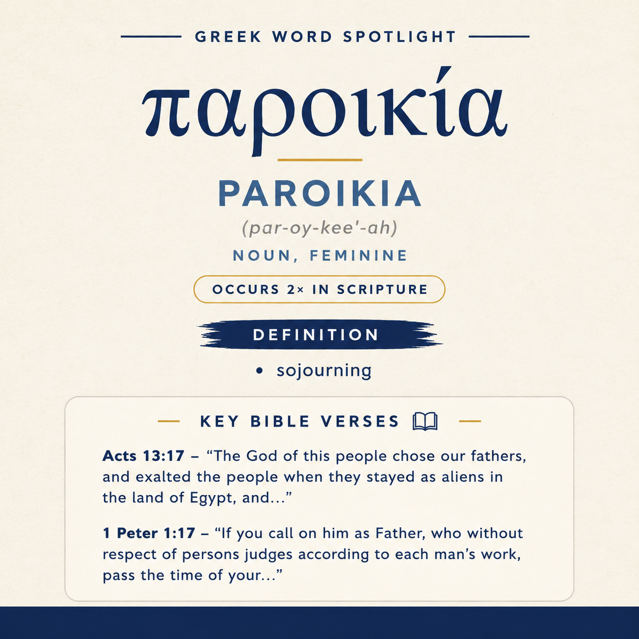 Exploring the Meaning of Paroikia in Greek statistics