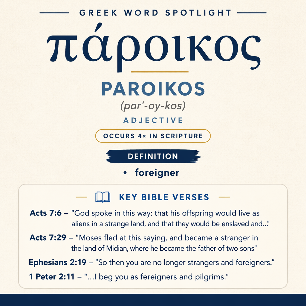 Exploring the Meaning of Paroikos in Greek statistics