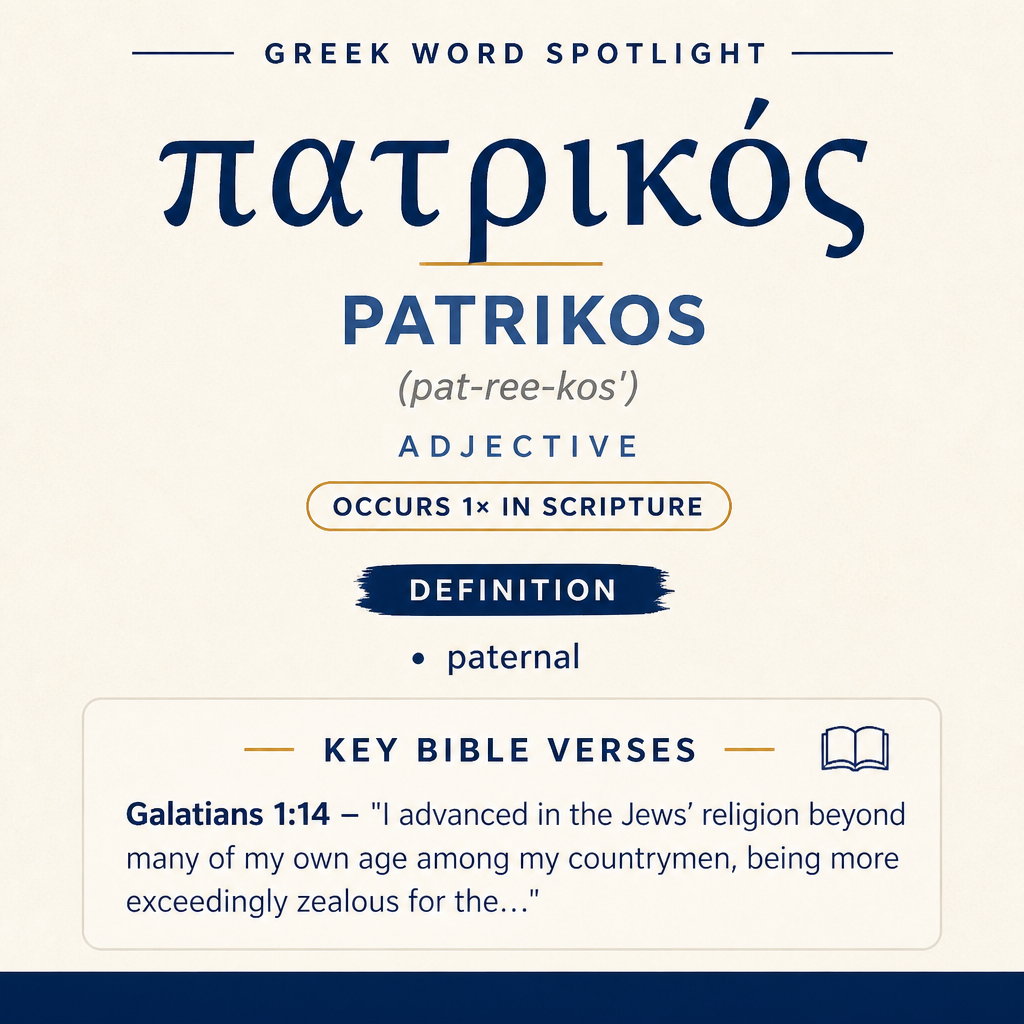 Exploring the Meaning of Patrikos in Greek statistics
