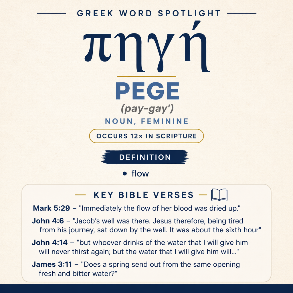 Exploring the Meaning of Pege in Greek statistics