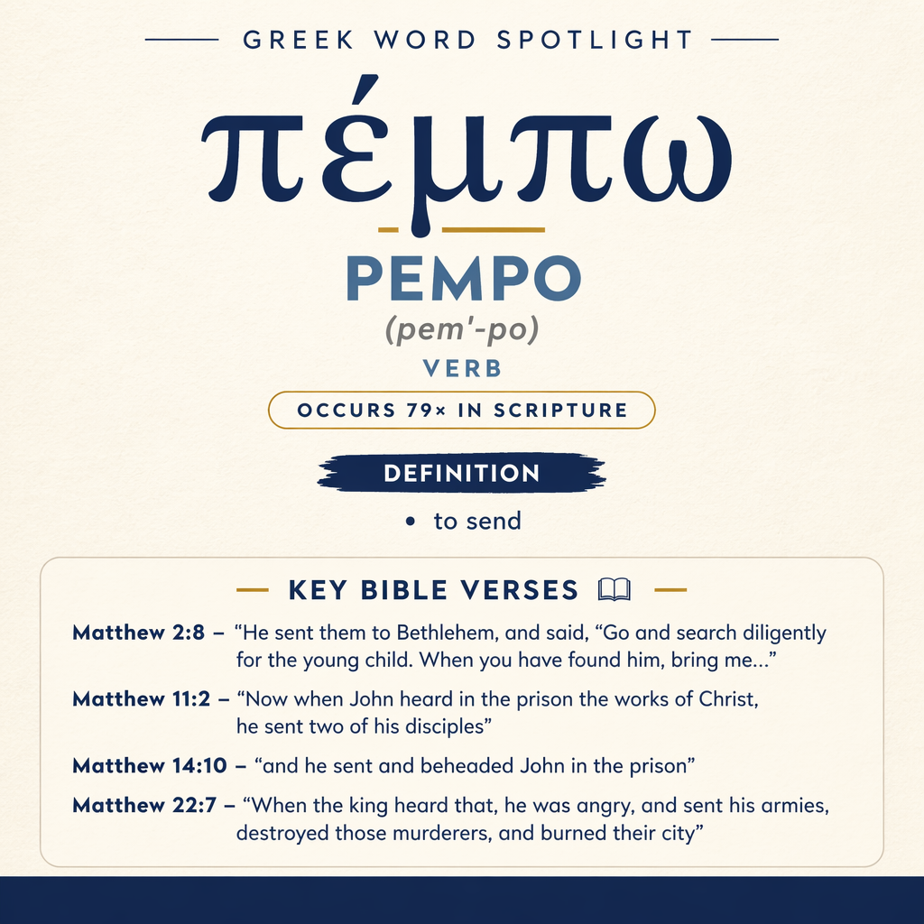 Exploring the Meaning of Pempo in Greek statistics