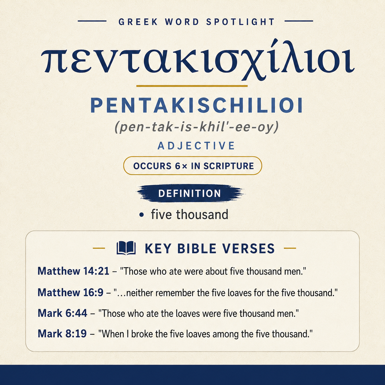 Exploring the Meaning of Pentakischilioi in Greek statistics