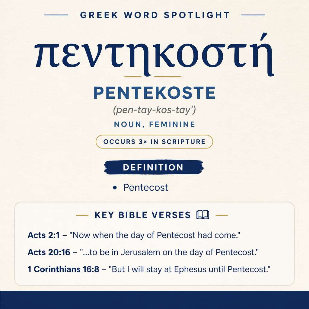 Exploring the Meaning of Pentekoste in Greek statistics