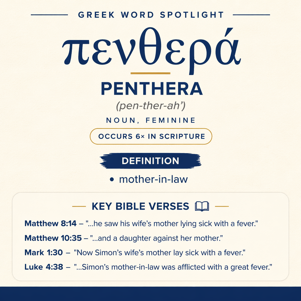 Exploring the Meaning of Penthera in Greek statistics